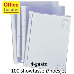 100 x Showtassen Office Basics * 4-gaats * 0.05mm * PP met nerf