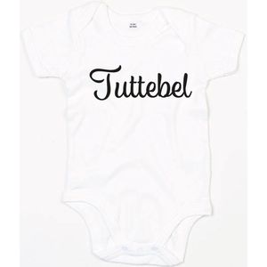 Baby Romper Tuttebel 6-12 maand - Wit - Rompertjes baby met tekst