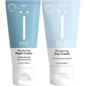 Naïf - Face Nurturing Day & Night Cream Set - Gezichtscrème - 2x 50ml