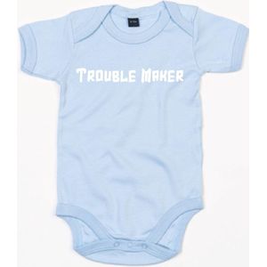 Baby Romper - Dusty Blue - Rompertjes baby met opdruk