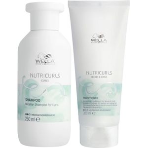Wella - Nutri Curls - Shampoo en Conditioner - Voor Krullend Haar