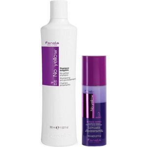 Fanola - No Yellow - Shampoo & Bi-Phase Set - 350ml + 150ml