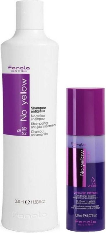 No Yellow Shampoo & Bi-Phase Set - 350ml+150ml