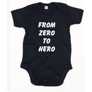 Rompertje From Zero To Hero-Zwart-6-12 Maanden