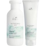 Wella - Nutri Duo Set - Shampoo en Conditioner - Voor Golvend Haar - 2 Stuks