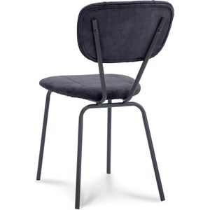 Set van 2 eetkamerstoelen Garone velvet | MAY Interiors