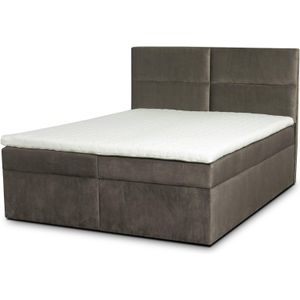 Boxspring Rio met opbergruimte velvet 200 x 200 cm | Ropez