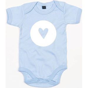 Rompertje Heart 1-Dusty Blue-0-3 Maanden
