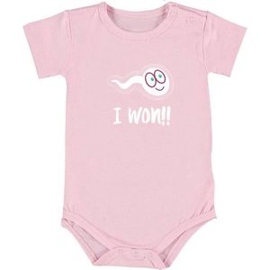 I Won Baby Romper | rompertje | geboorte | cadeau | meisje