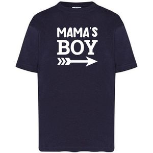 T-Shirts Mama's Boy-Blauw-86