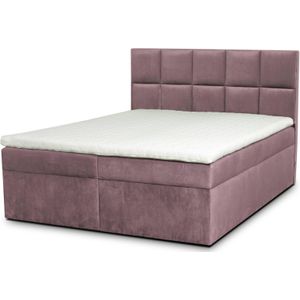 Boxspring Faro met opbergruimte velvet 160 x 200 cm | Ropez