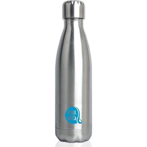Leliveld vitaal drinkfles – Brushed Silver