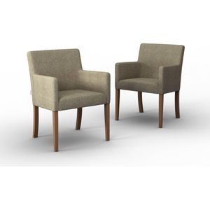 Set van 2 eetkamerstoelen Escape linnen | NADUVI Collection