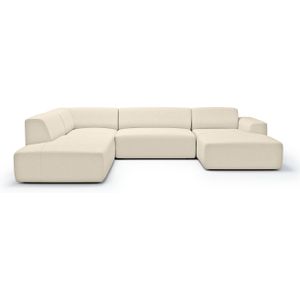 NADUVI Collection Nina U-bank Links - Ribstof - Crème