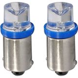 Ba9s auto lamp 2 stuks T4W blauw | LED kentekenverlichting/signaalverlichting| 12V DC