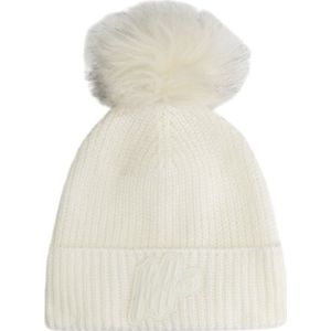 Malelions Women Signature Beanie - Off White