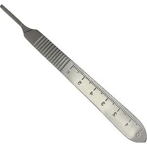 Belux Surgical Instruments / Scalpelmes Houder - Recht - 12 cm - 1 + 1 Gratis