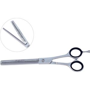 Belux Surgical Instruments / Professionele uitdunschaar - Uitdun kappersschaar - RVS - Knipschaar - Voor het knippen van haar - Kapperschaar - Rechtshandig - Zilver - 15.5 cm