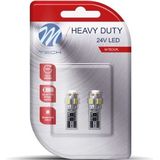 W5W - LED T10 - Autolamp - Wit - 2 Stuks - 1.2 Watt - CAN-BUS 24V DC