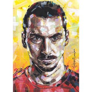 Zlatan Ibrahimovic - Canvasdoek - 50 x 70 cm