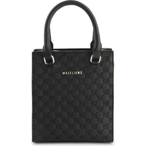 Malelions Women Monogram Handbag - Black ONE