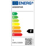 Gloeilamp E27 4.9W WiFi + Bluetooth RGBW | Smartlamp A60 - warmwit - RGB LED ~ 420 Lumen - helder glas - 230 Volt