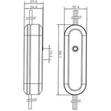 Snoerdimmer wit LED 1-50W | druk bediening - fase-afsnijding | 230V