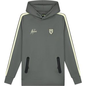 Malelions - Sport Academy Hoodie - Grijs / Lime Groen - MS2-AW23-11-225