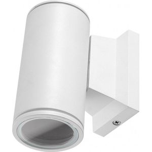 Buitenlamp rond wit | enkele GU10 lampvoet voor één spot | waterdicht IP65