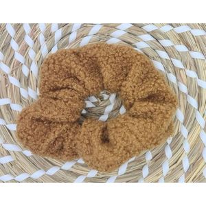 Scrunchie - teddy - bruin