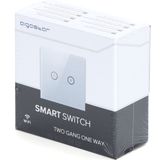 WiFi Smart Switch slimme schakelaar | 2 lichtpunten - inbouw - touch bediening - glas | 230V 10A