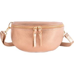 Giuliano metallic bumbag Julia - donkergoud - made in Italy