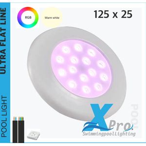 XPRO POOL | Dunne led zwembadlamp 9W 125X25 mm RGB kleur 4 draden - SMART