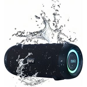 Mifa A90 - Bluetooth Speaker - Krachtig Stereo geluid - 60 Watt - Diepe Bass - Waterdicht - Draagbaar - 24u afspeeltijd - Bluetooth 5.0 - Draadloos – Zwart