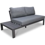 LUX outdoor living Barcelona hoek loungeset 4-delig | aluminium | 270x270cm | antraciet