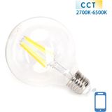 Gloeilamp - E27 Globe - 230V - Dimbaar - Warmwit/Daglichtwit