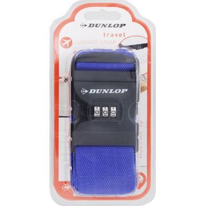 Dunlop Bagageriem blauw 200 x 5 cm - Kofferriem - Kofferband - Bagageband
