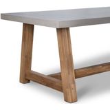 Denza Furniture Veltis/Pisa dining tuinset 7-delig | betonlook | 250cm | 6 personen