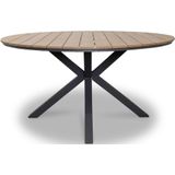 LUX outdoor living Cervo dining tuintafel | aluminium  polywood | 144cm | Naturel