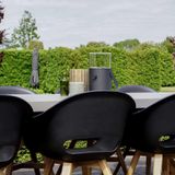 BUITEN living Karlstad dining tuinstoel | kunststof  hardhout | zwart