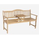 Denza Furniture Sarah tuinbank met koffietafel | hardhout | 156cm