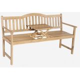 Denza Furniture Sarah tuinbank met koffietafel | hardhout | 156cm