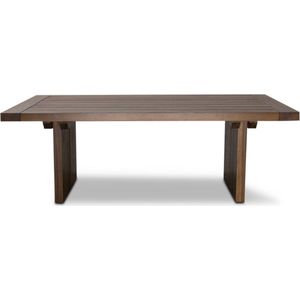 Denza Furniture Romero lounge tafel buiten laag | hardhout | 120x45cm