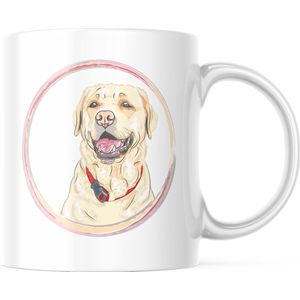 Dog Lover Mok met tekst: beige labrador | Honden Liefhebber | Honden Spreuk | Cadeau | Grappige mok | Koffiemok | Koffiebeker | Theemok | Theebeker