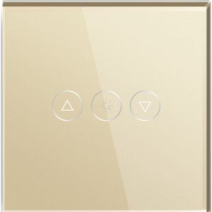 SmartinHuis – Enkelpolige dimmer – Goud – Kristalglas – Touch – 1 lamp