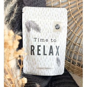 (Voeten Badzout) Time to relax - cadeau - gift - verjaardag - gelegenheid - bedankje - kerst - feestdagen