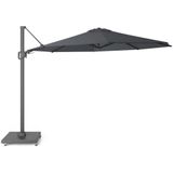 LUX outdoor living Milano zweefparasol Ø3,5 antraciet  Premium Modena parasolvoet 90kg