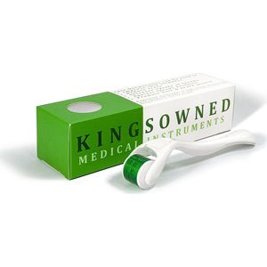 Derma Roller 1,0 mm, 540 Naalden - Steriel Verpakt - Hoge kwaliteit Chirurgisch staal - Bewezen effectief tegen rimpels, acne littekens, en cellulitis & Stimulatie van haargroei op de hoofdhuid, baardgroei