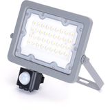 Buitenlamp grijs | LED 30W=270W halogeen schijnwerper | IR sensor | koelwit 4000K | waterdicht IP65