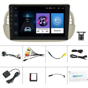 Dakta® Multimedia systeem Fiat | met Achteruitrijcamera | Fiat 500 | Met camera + GPS | Bluetooth | Autoradio